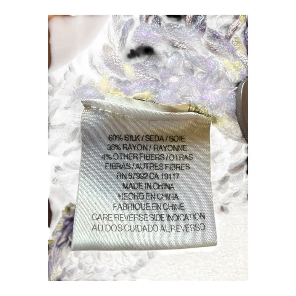 Sigrid Olsen Sage and Purple Knit Sweater - Picture 8 of 8